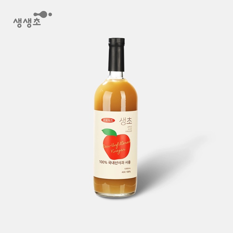 생생초 생초 사과 초모식초 포장